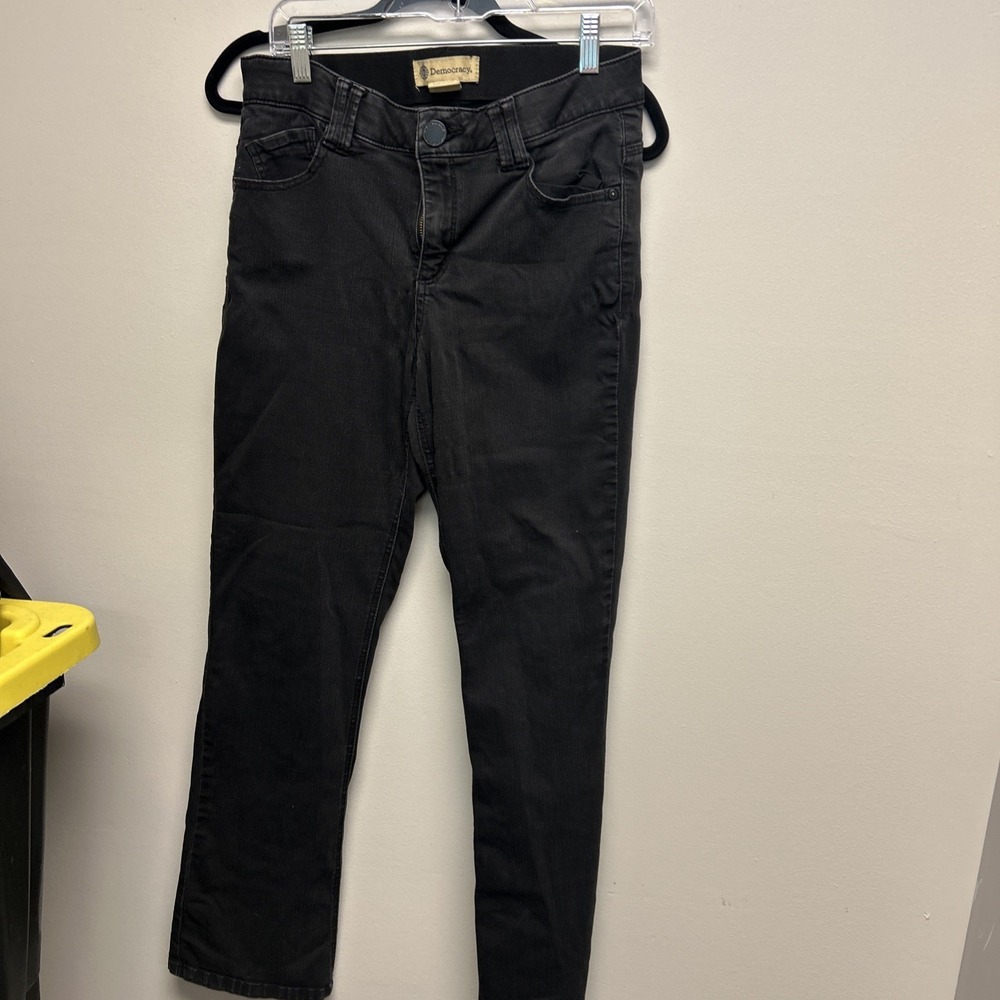 Democracy High Rise Black Pants Size 8